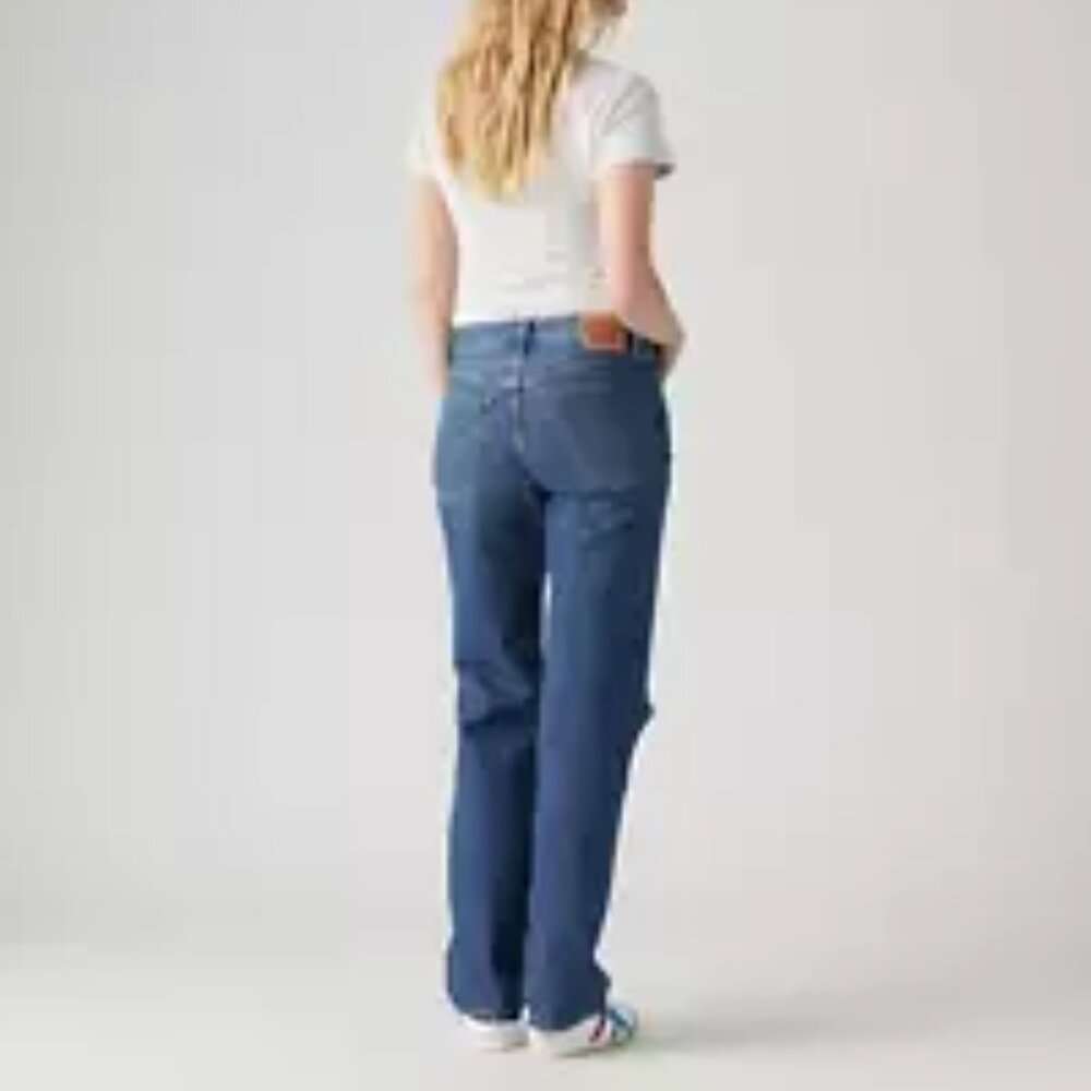 Levi's Jeans 29 - Blue Low Pro Distressed Straight Vintage 90's Mid Rise Relaxed - Picture 4 of 7
